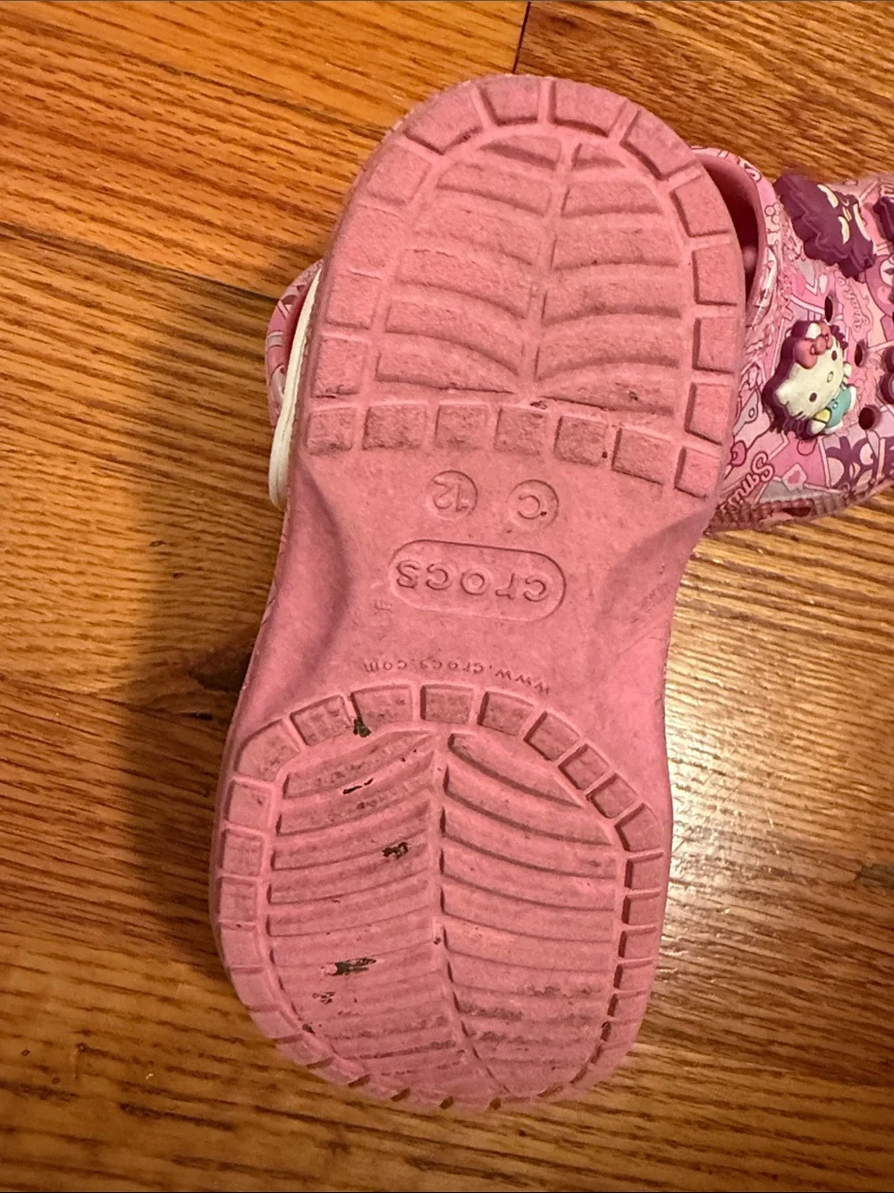 CROCS Kids Pink Character Slip-On Clogs with Backstrap